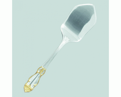 Лопатка для пирожного Серебряная роза частичная позолота Кольчугино